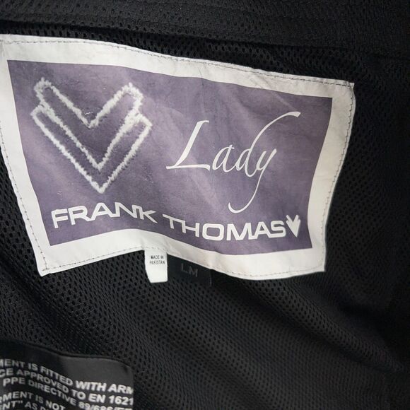 Frank Thomas Motorcycle Jacket Womens Medium Black Mesh CE Armor Waterproof - Picture 5 of 16